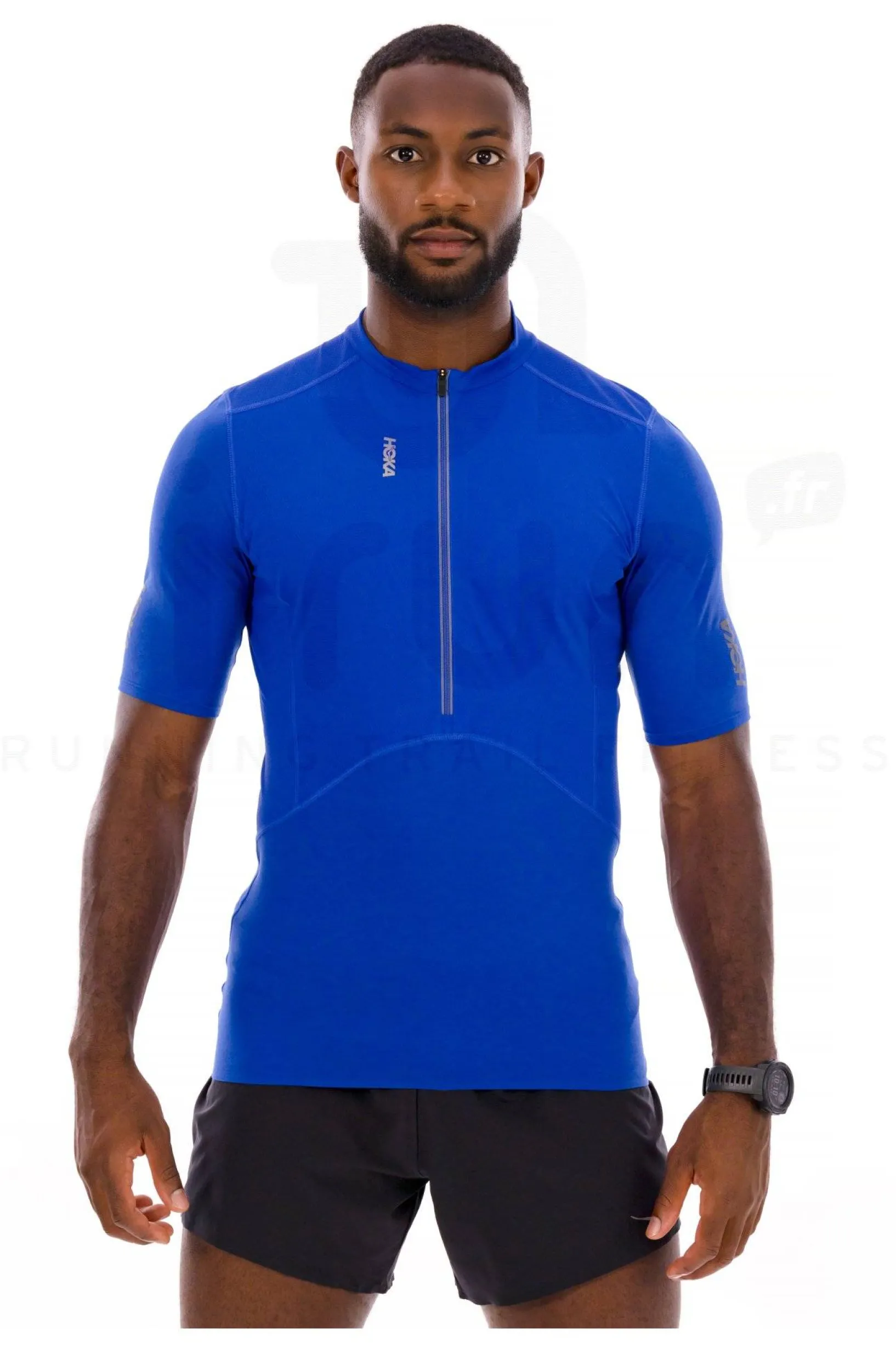 Homme Hoka One One Manches Courtes^Skybreeze Zip