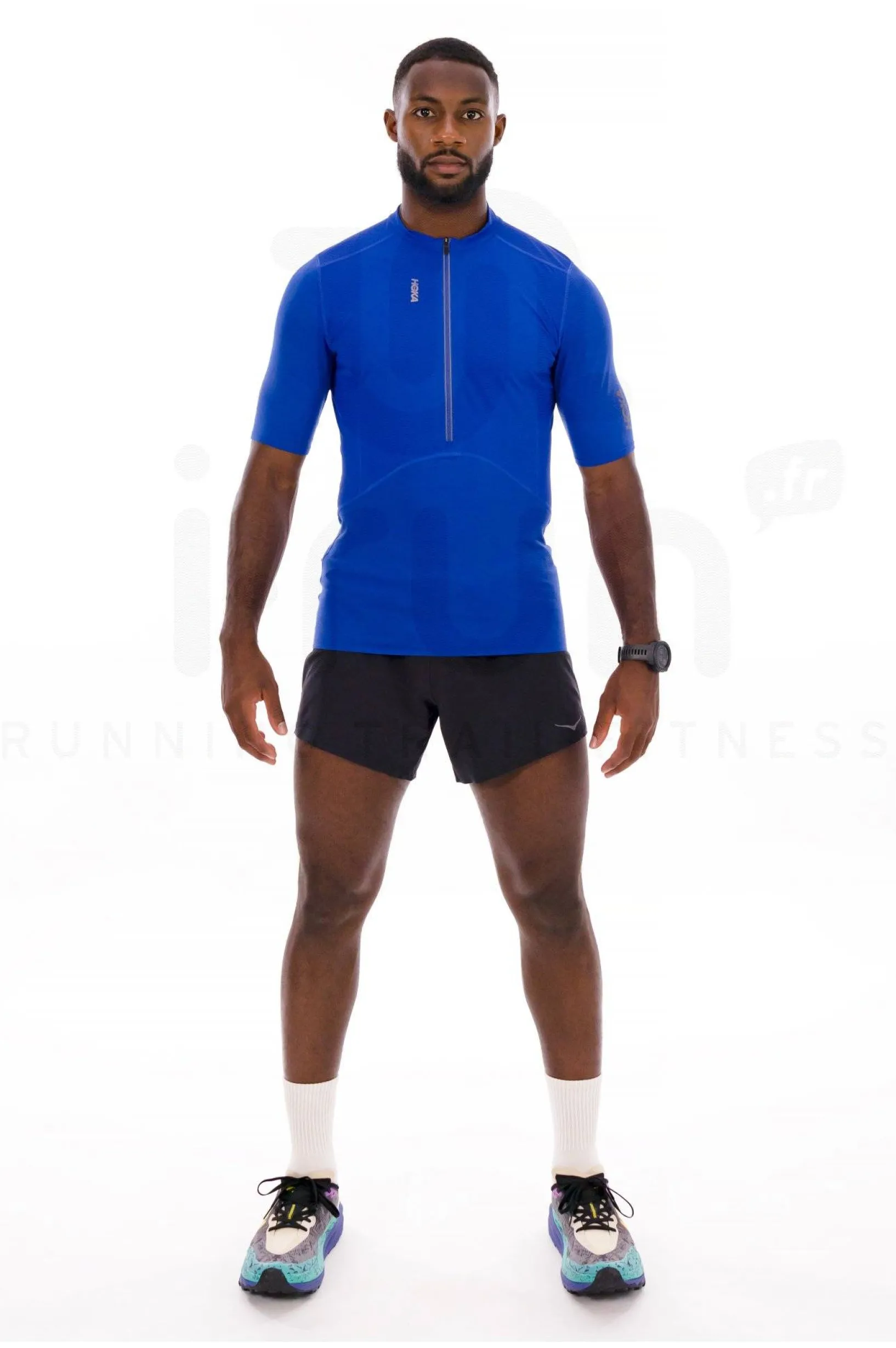 Homme Hoka One One Manches Courtes^Skybreeze Zip