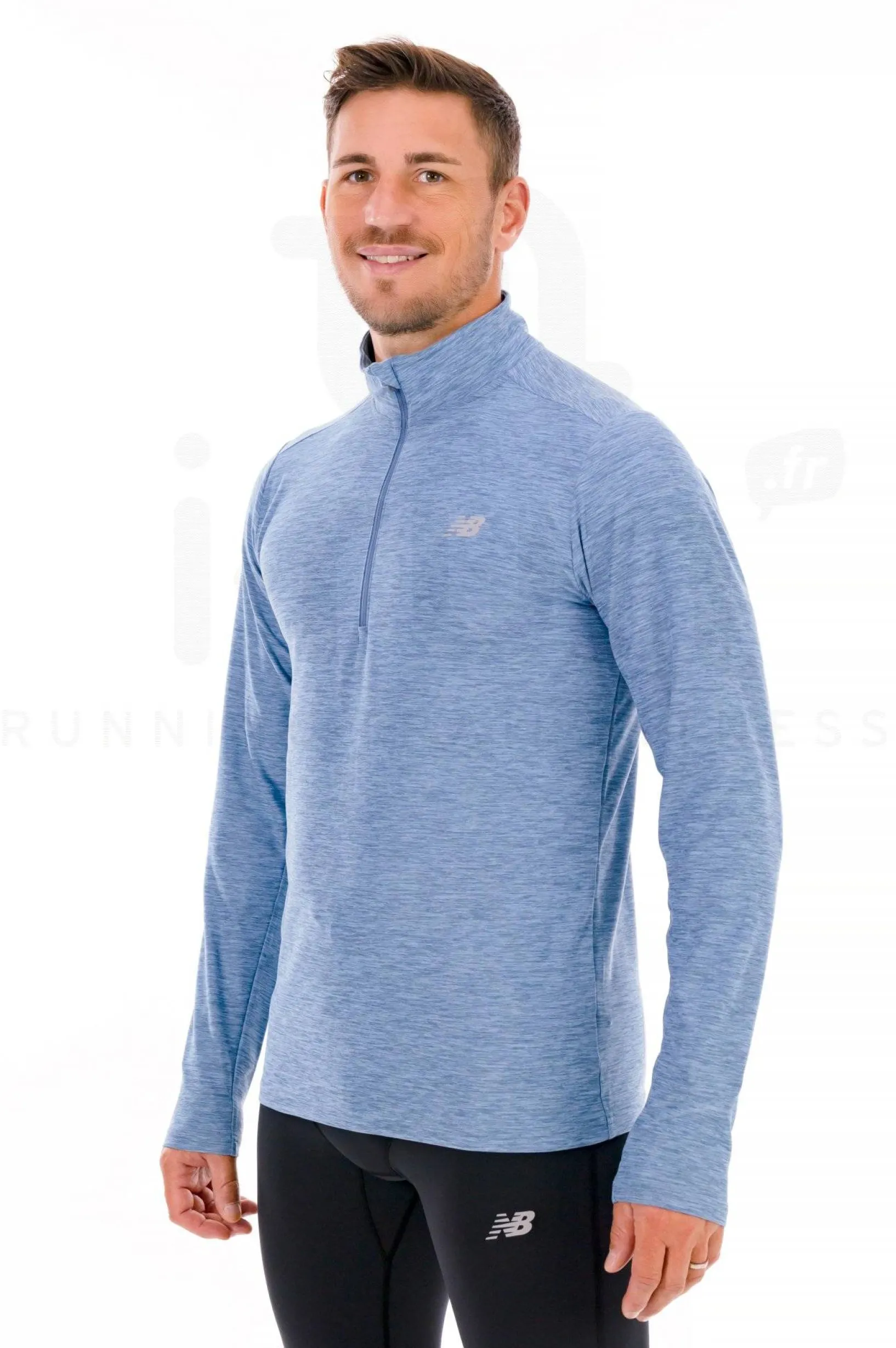 Homme New Balance Manches Longues^Sport Space Dye 1/2 Zip