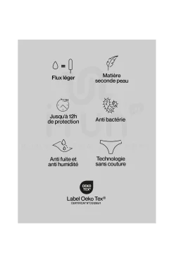 Femme Smoon Sous-Vêtements^String menstruel - Flux léger femme