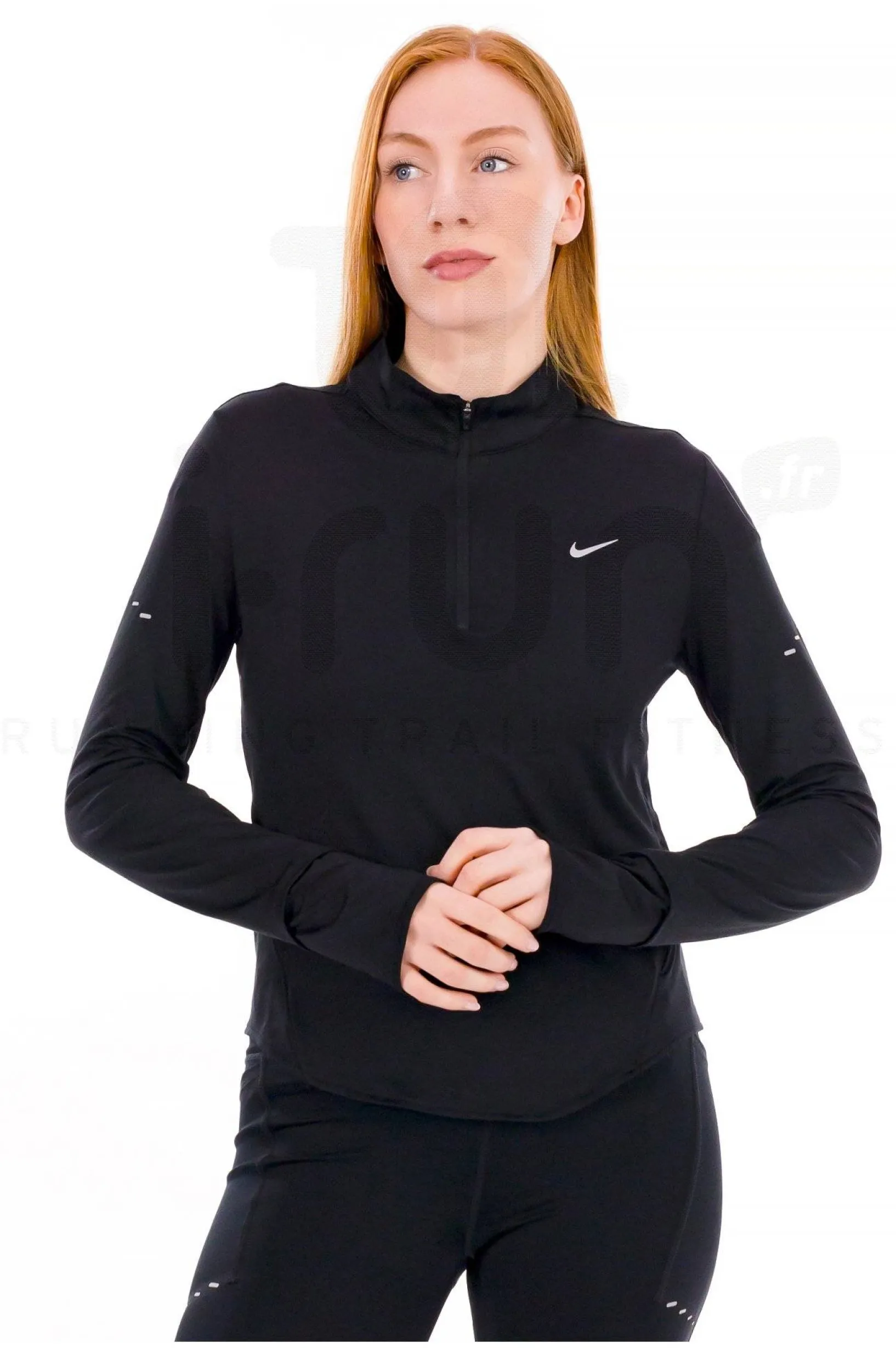Femme Nike Manches Longues^Swift UV 1/2 Zip femme