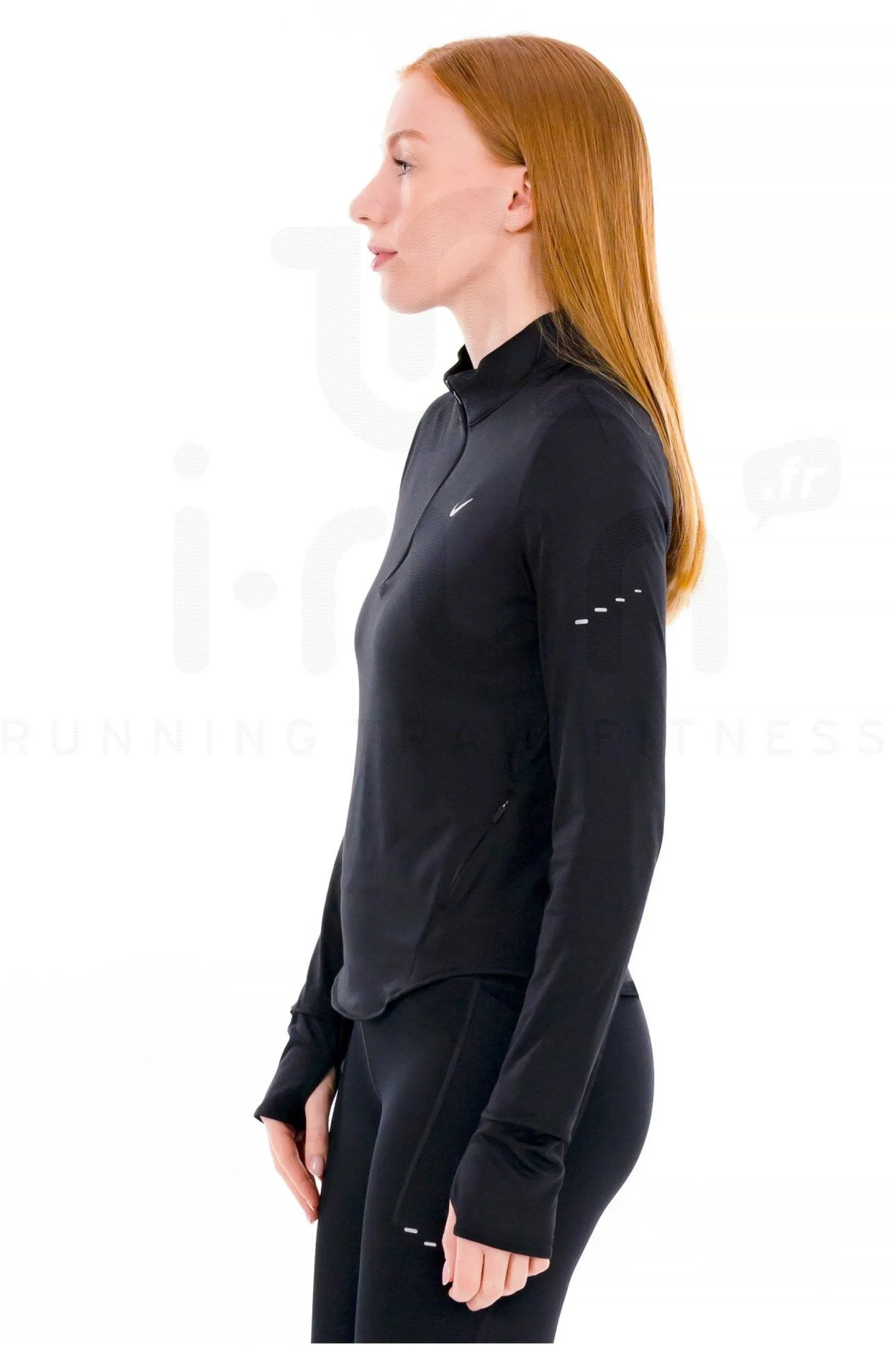 Femme Nike Manches Longues^Swift UV 1/2 Zip femme