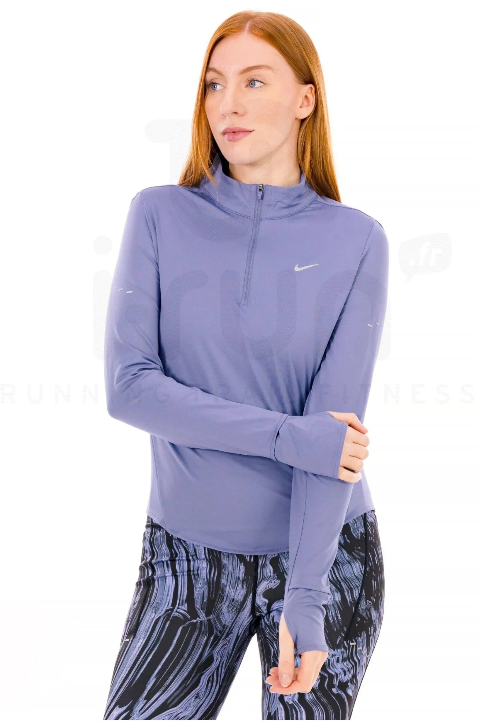 Femme Nike Manches Longues^Swift UV 1/2 Zip femme