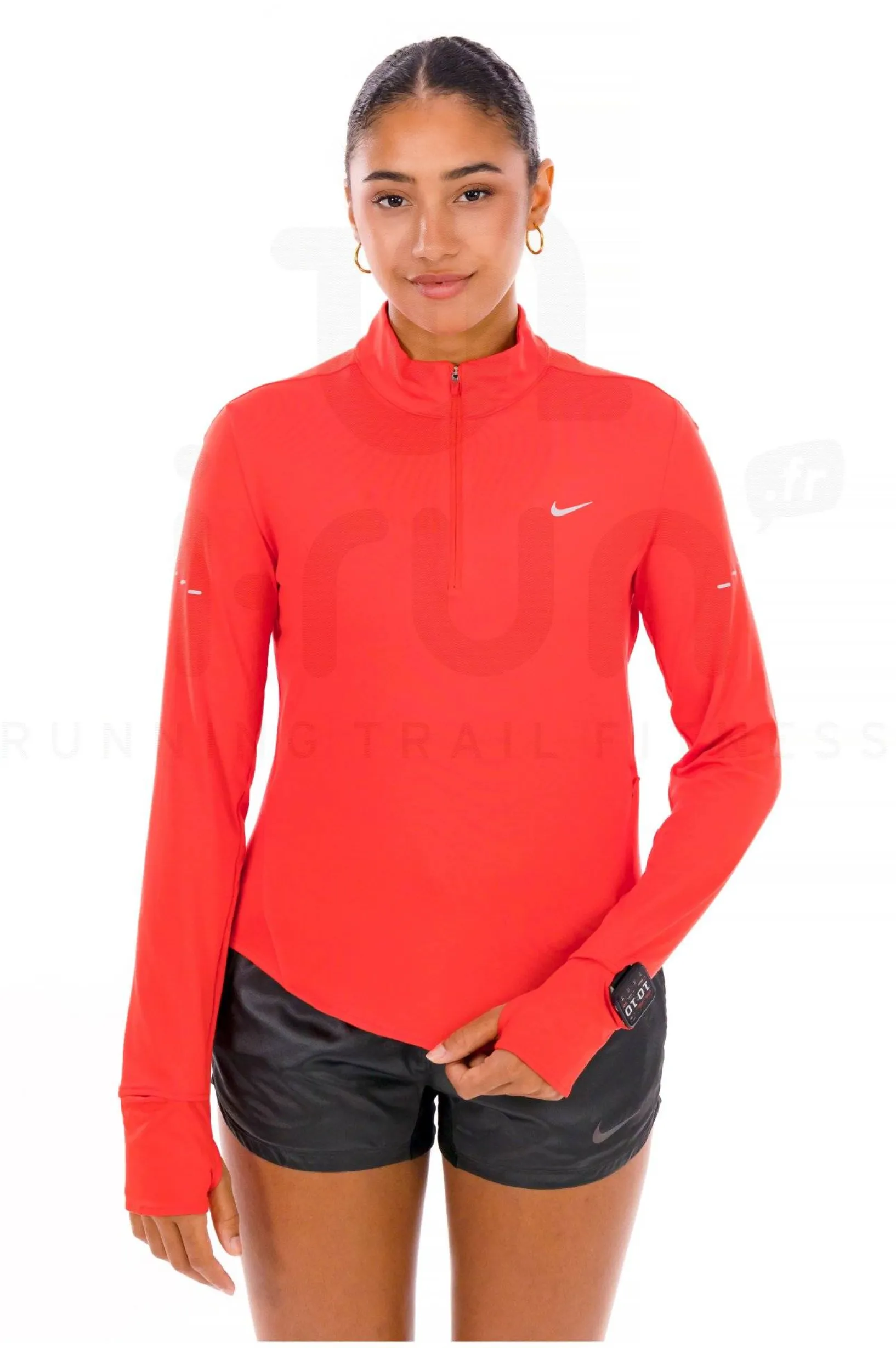 Femme Nike Manches Longues^Swift UV 1/2 Zip femme