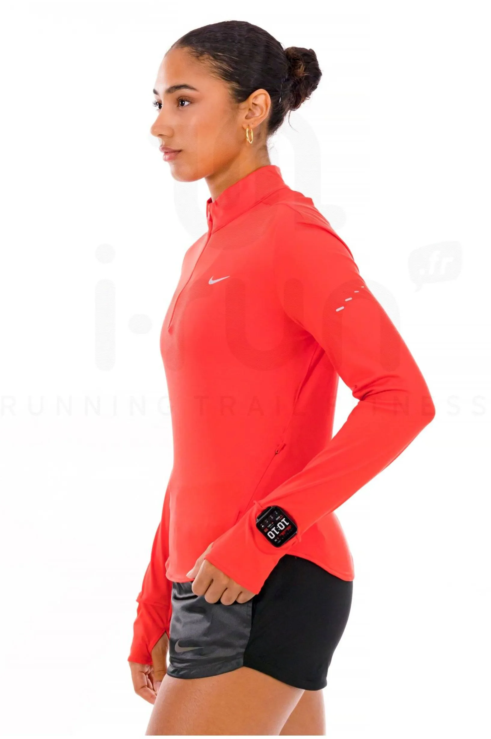 Femme Nike Manches Longues^Swift UV 1/2 Zip femme