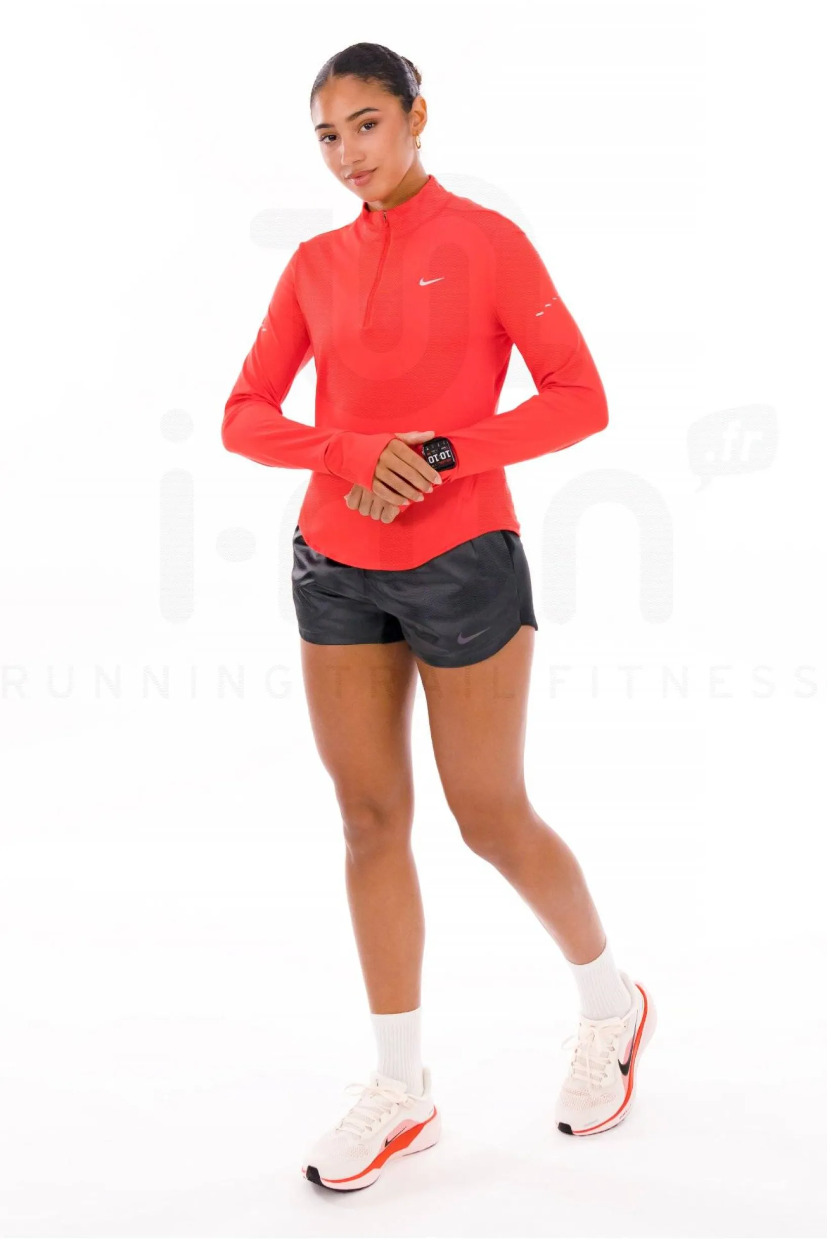 Femme Nike Manches Longues^Swift UV 1/2 Zip femme
