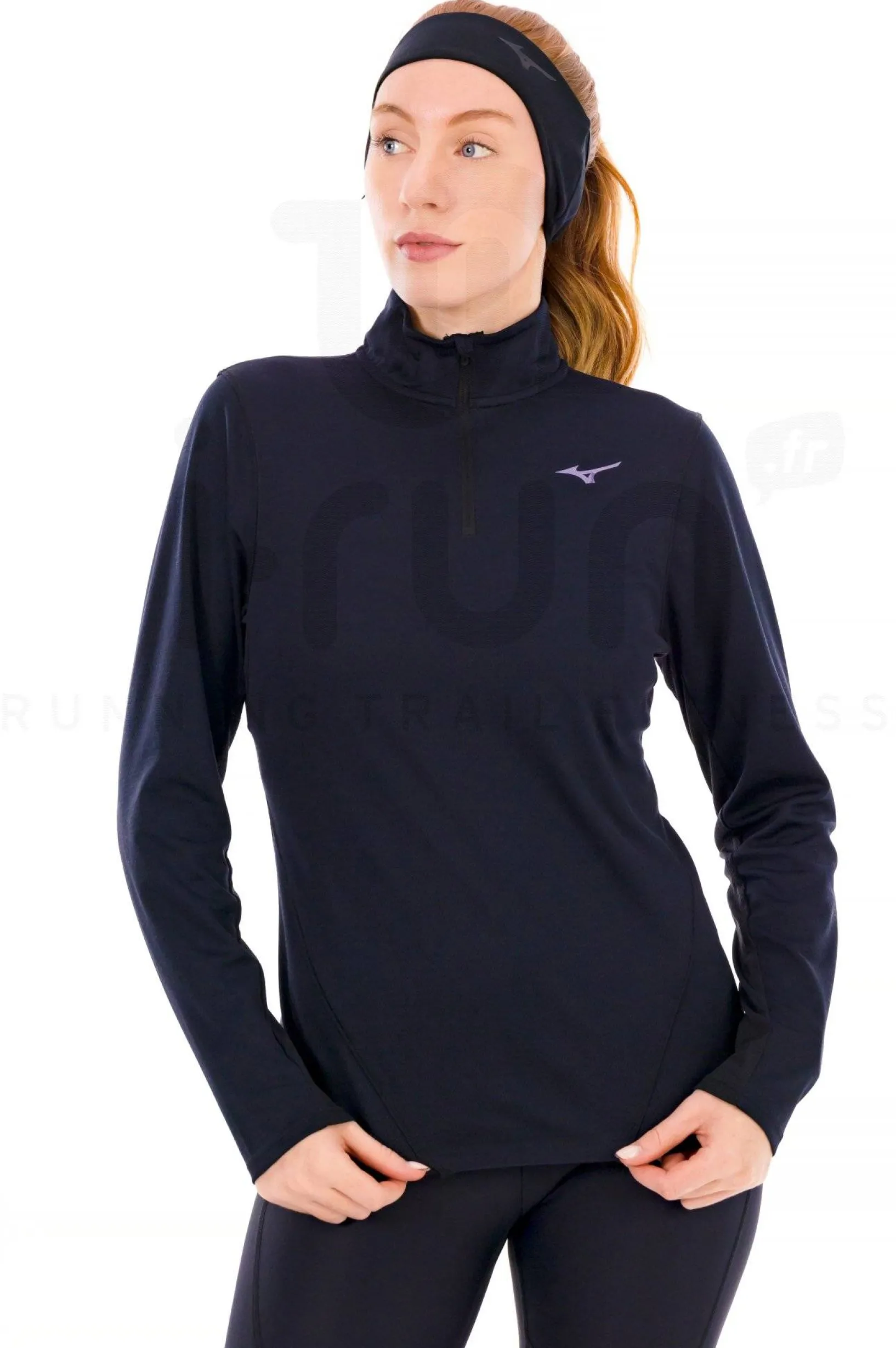 Femme Mizuno Manches Longues^Tech Thermal Charge 1/2 Zip femme