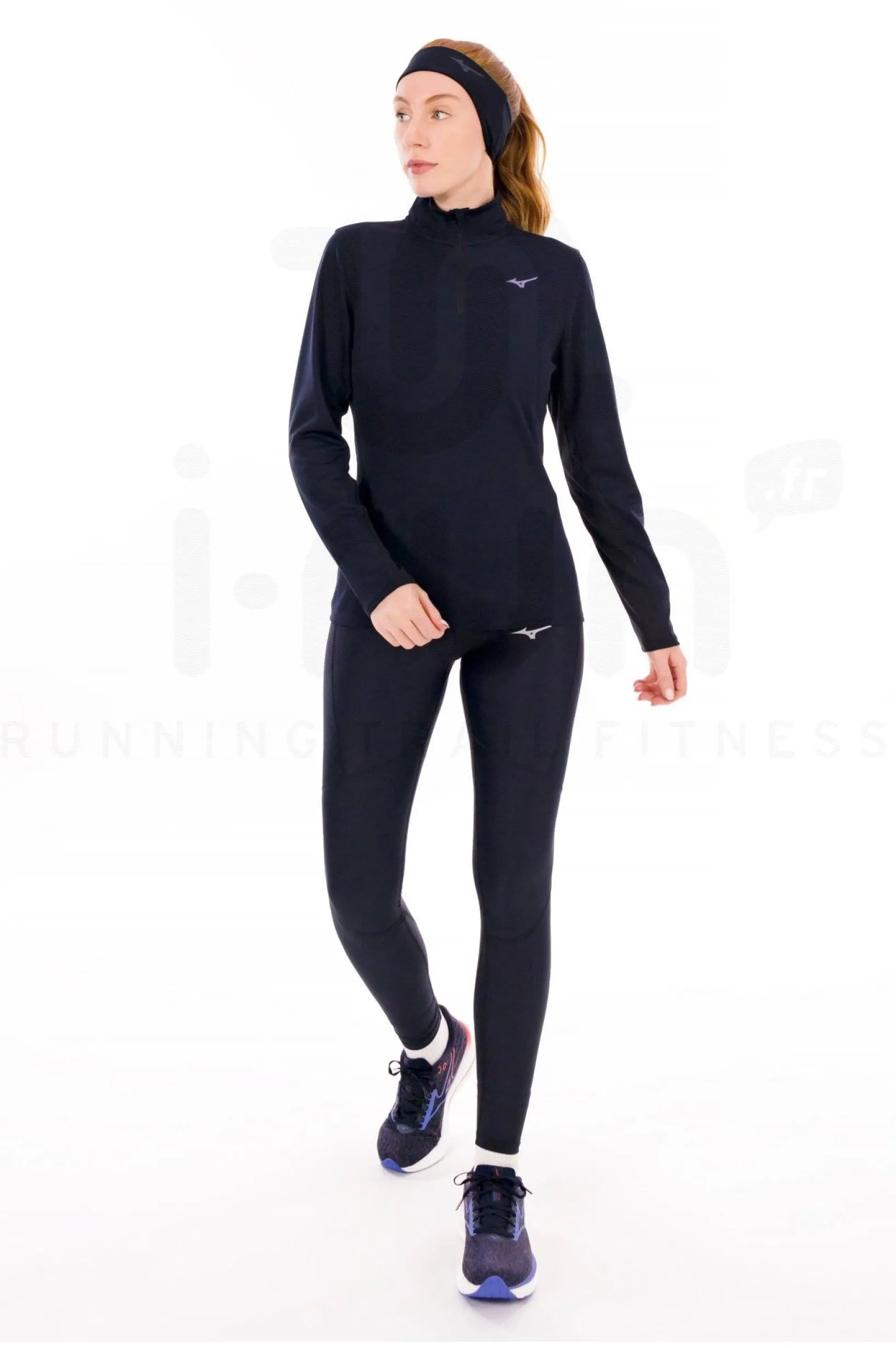 Femme Mizuno Manches Longues^Tech Thermal Charge 1/2 Zip femme