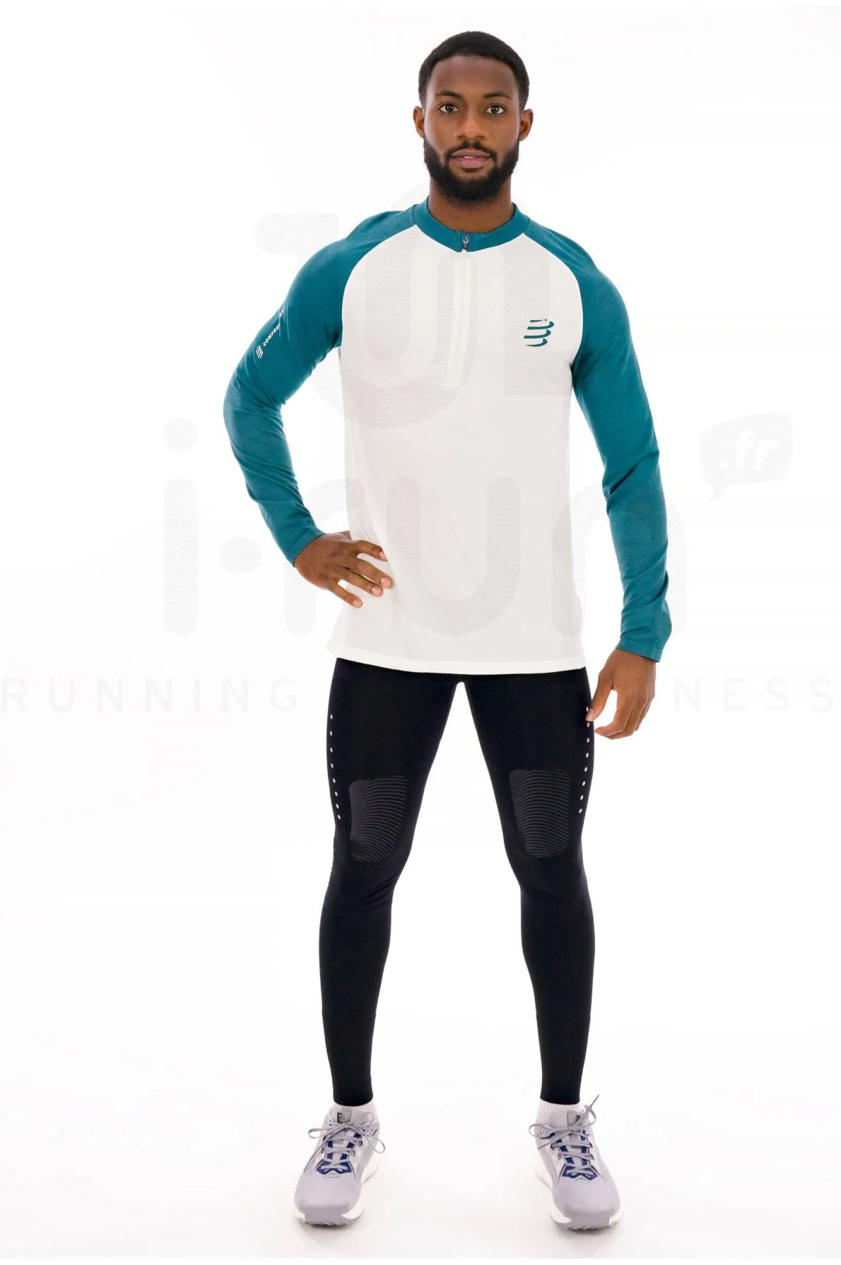 Homme Compressport Manches Longues^Trail