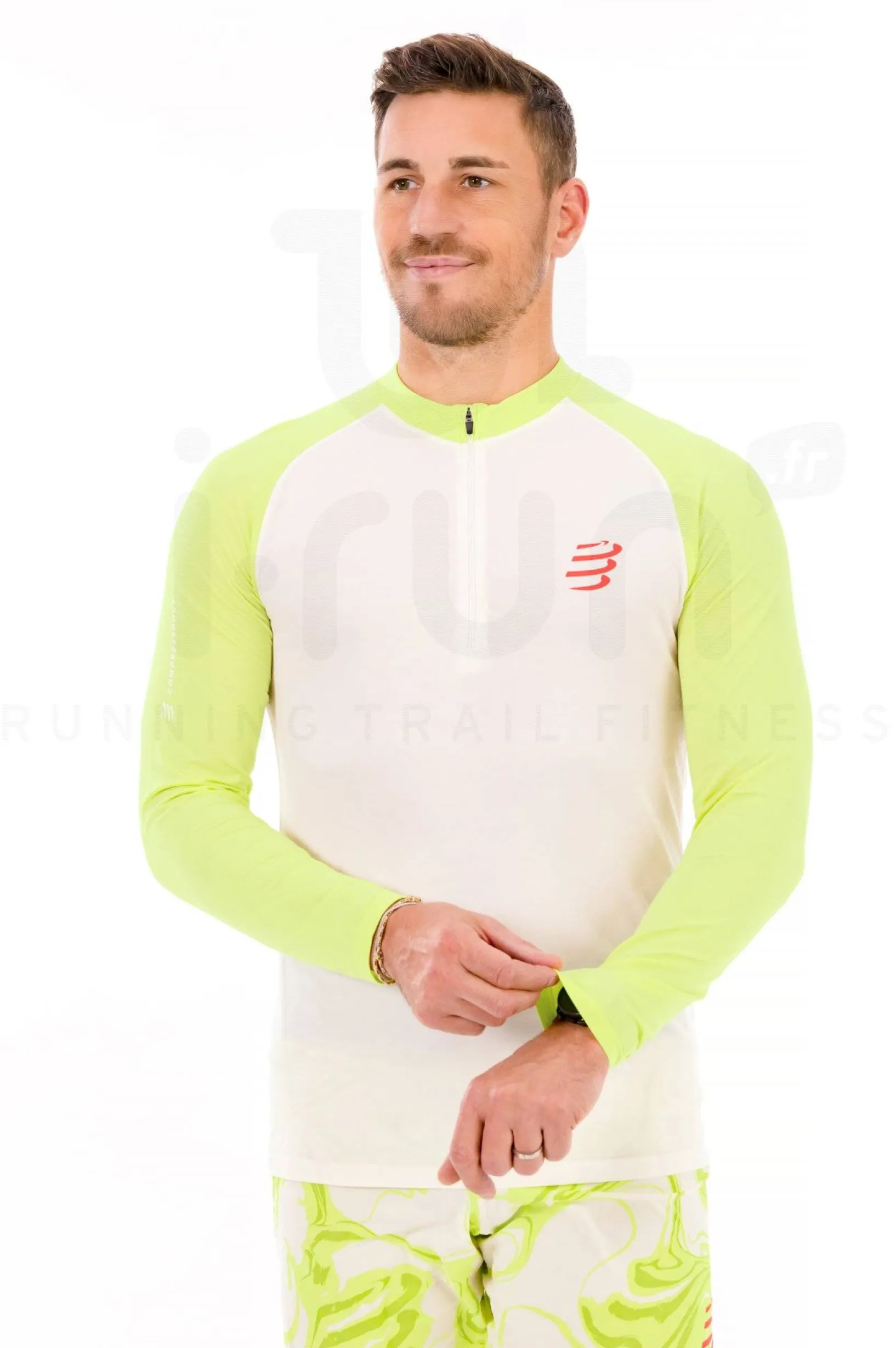Homme Compressport Manches Longues^Trail