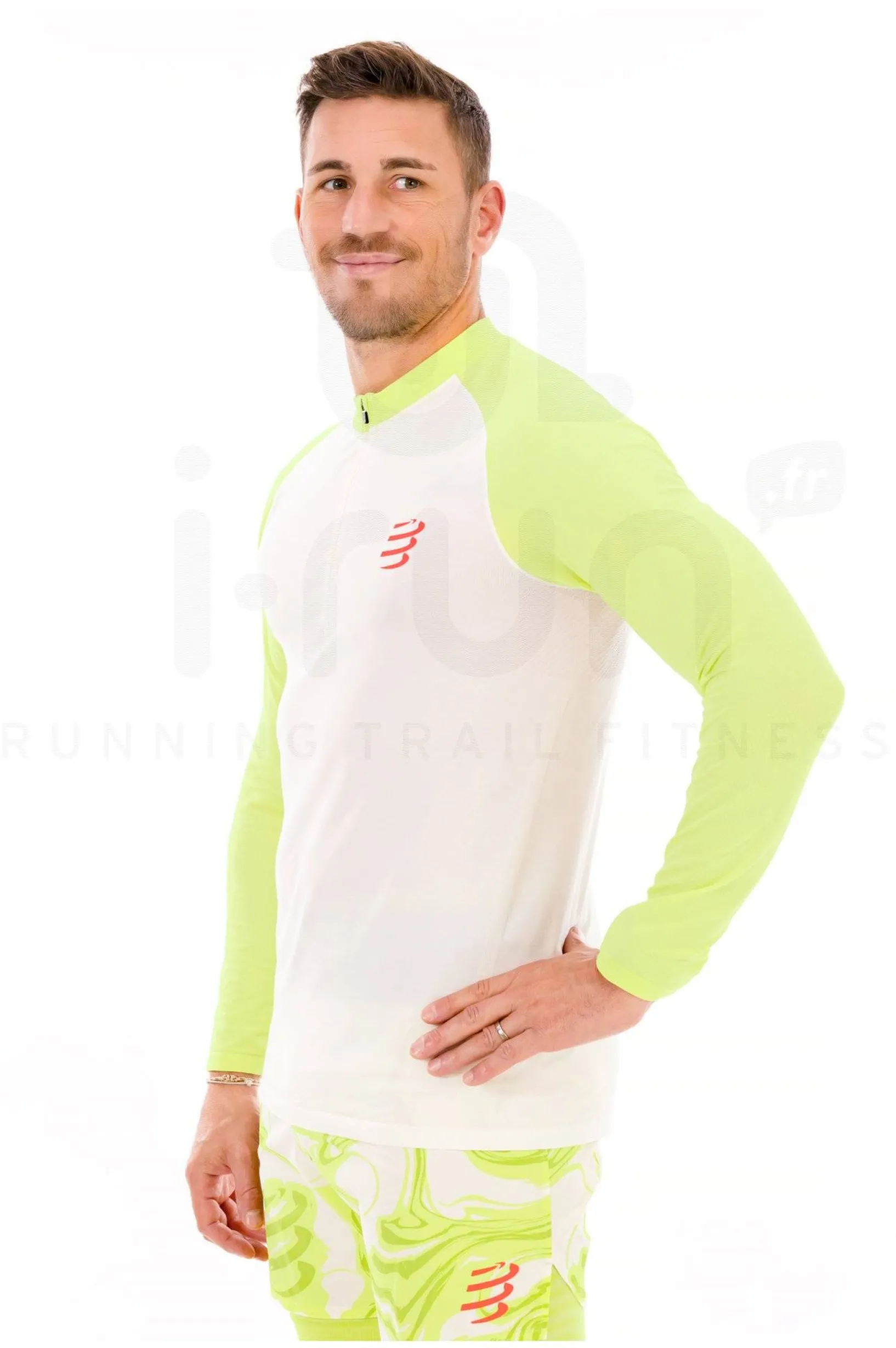 Homme Compressport Manches Longues^Trail