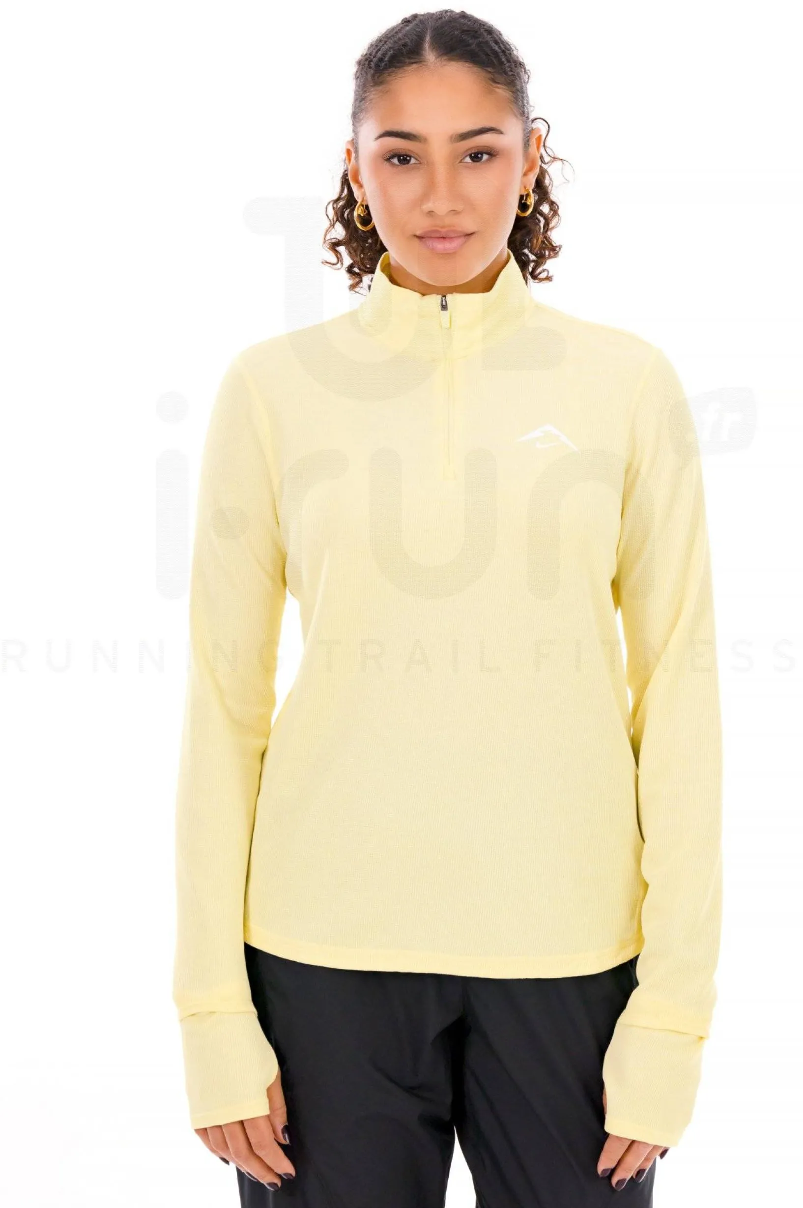 Femme Nike Manches Longues^Trail 1/4 Zip femme