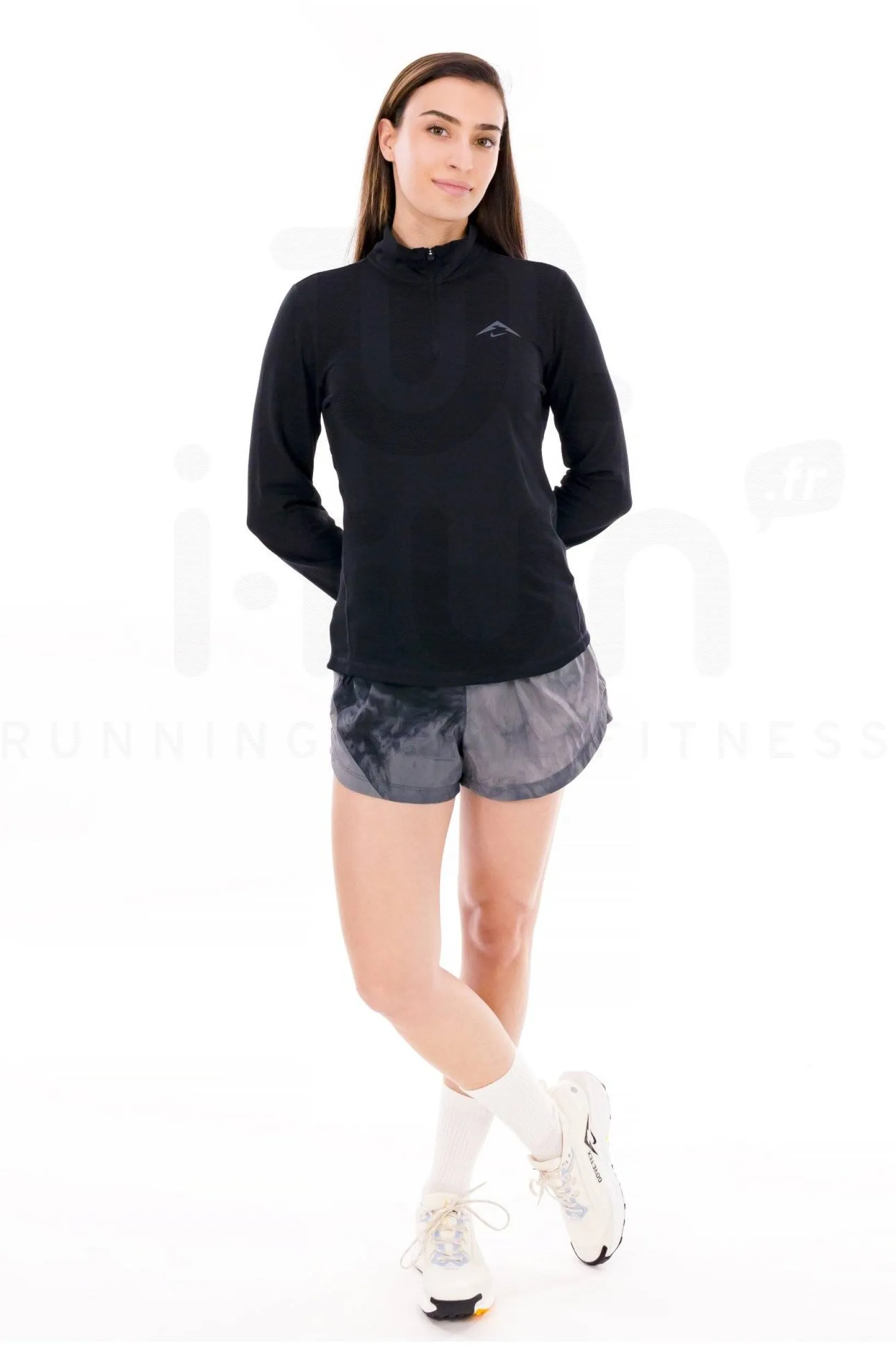 Femme Nike Manches Longues^Trail 1/4 Zip femme