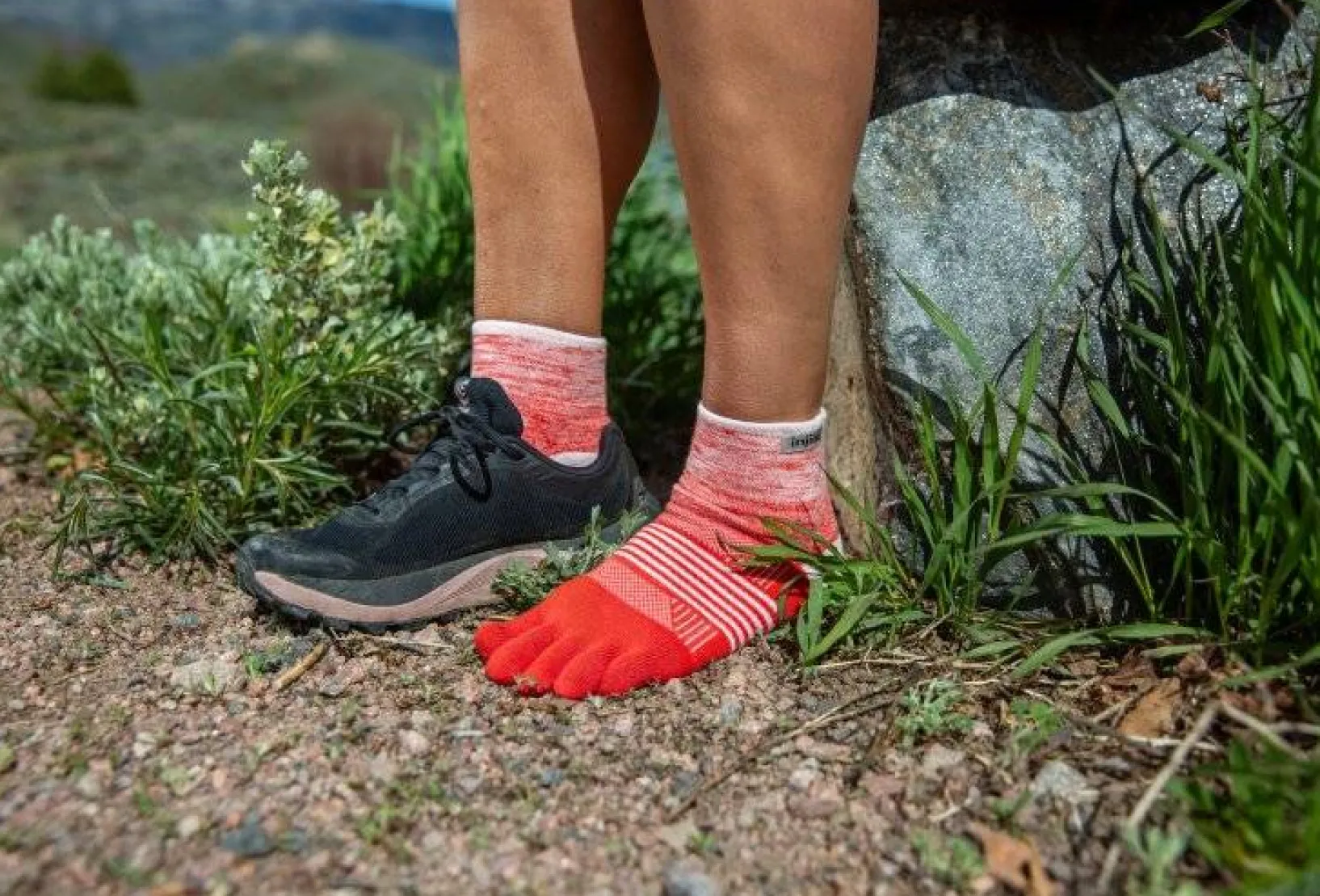 Injinji Chaussettes^Trail Midweight Mini-Crew Coolmax femme