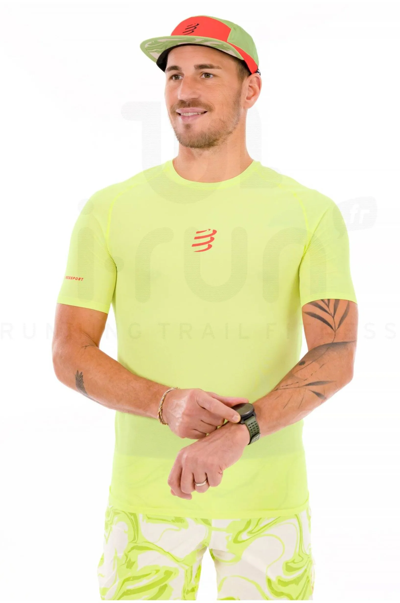 Homme Compressport Manches Courtes^Trail Racing