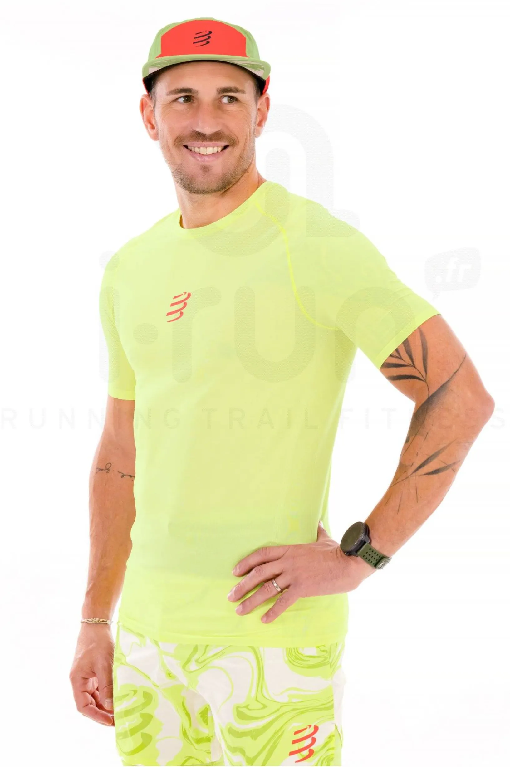 Homme Compressport Manches Courtes^Trail Racing