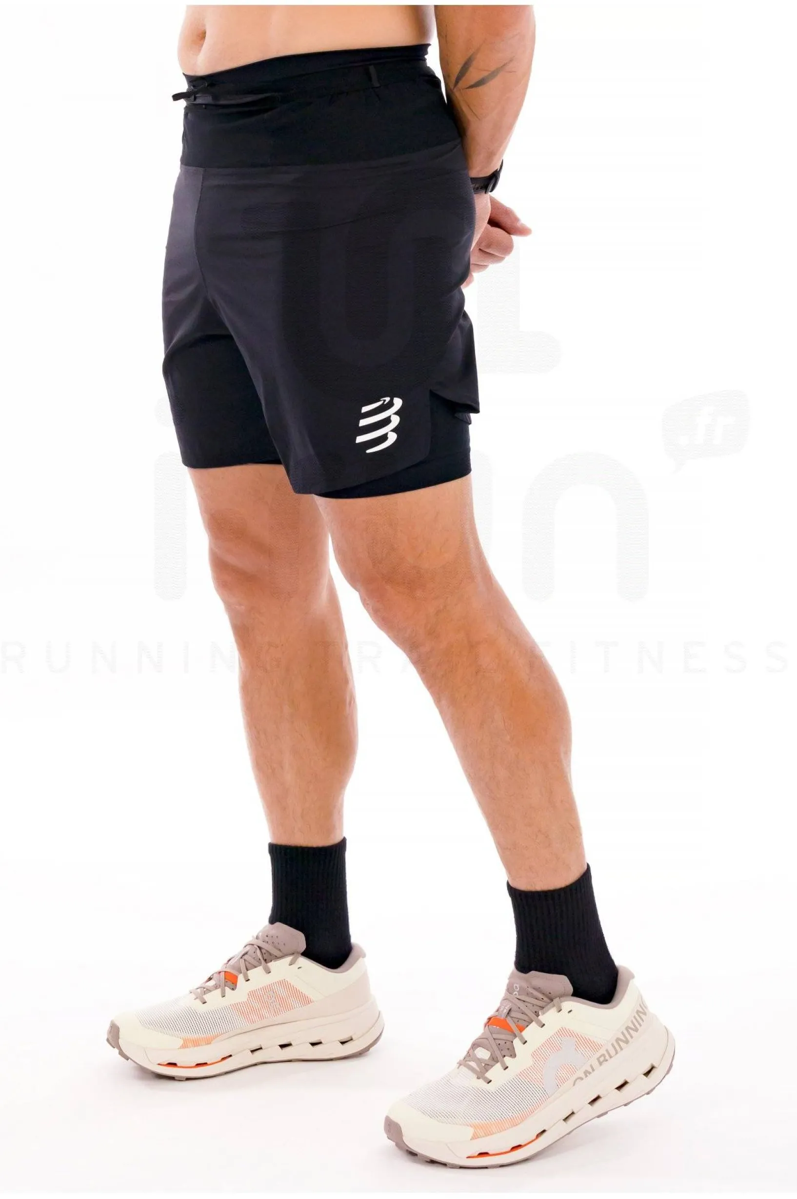 Homme Compressport Shorts / Cuissards^Trail Racing 2 en 1 M