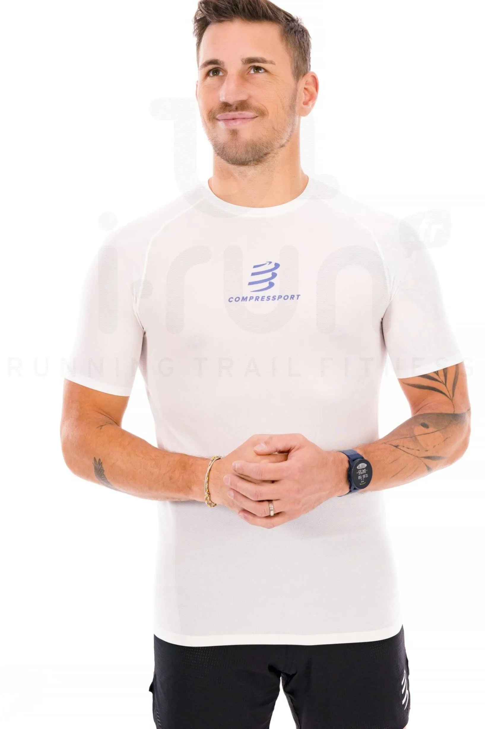Homme Compressport Manches Courtes^Trail Racing Stay Behind