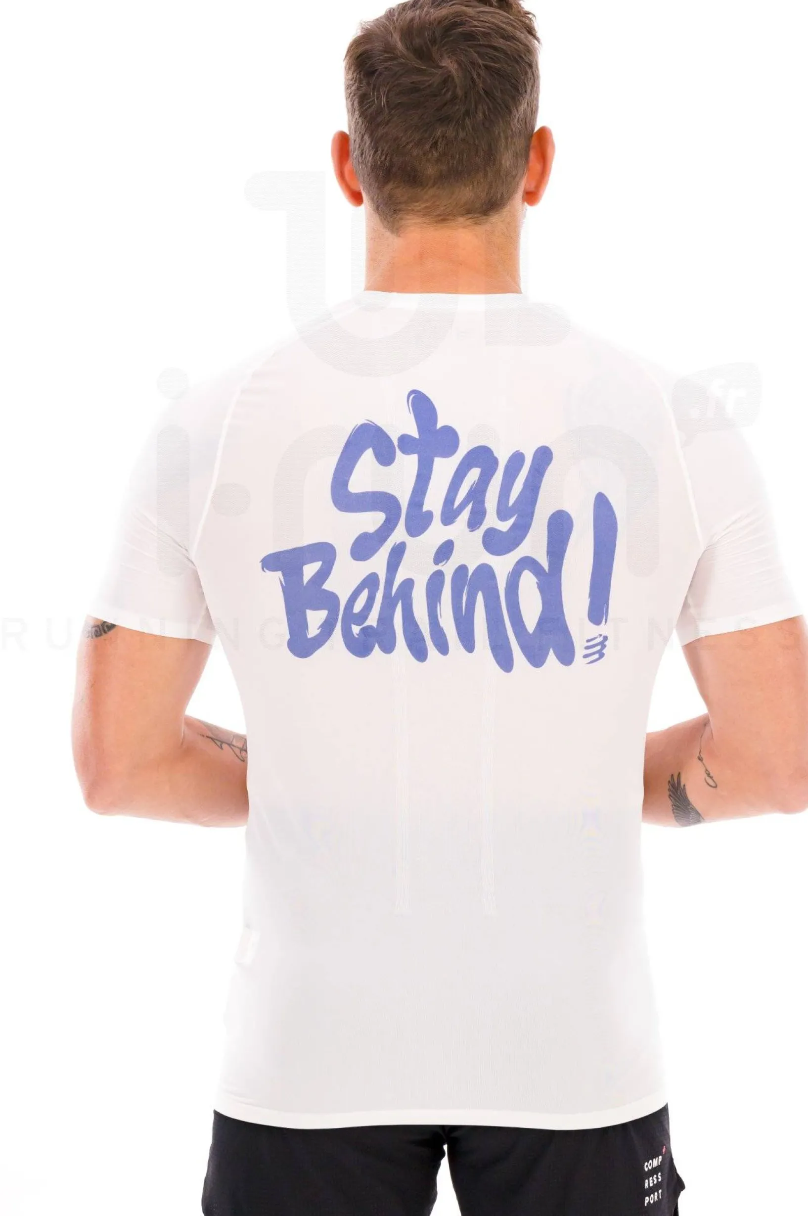 Homme Compressport Manches Courtes^Trail Racing Stay Behind