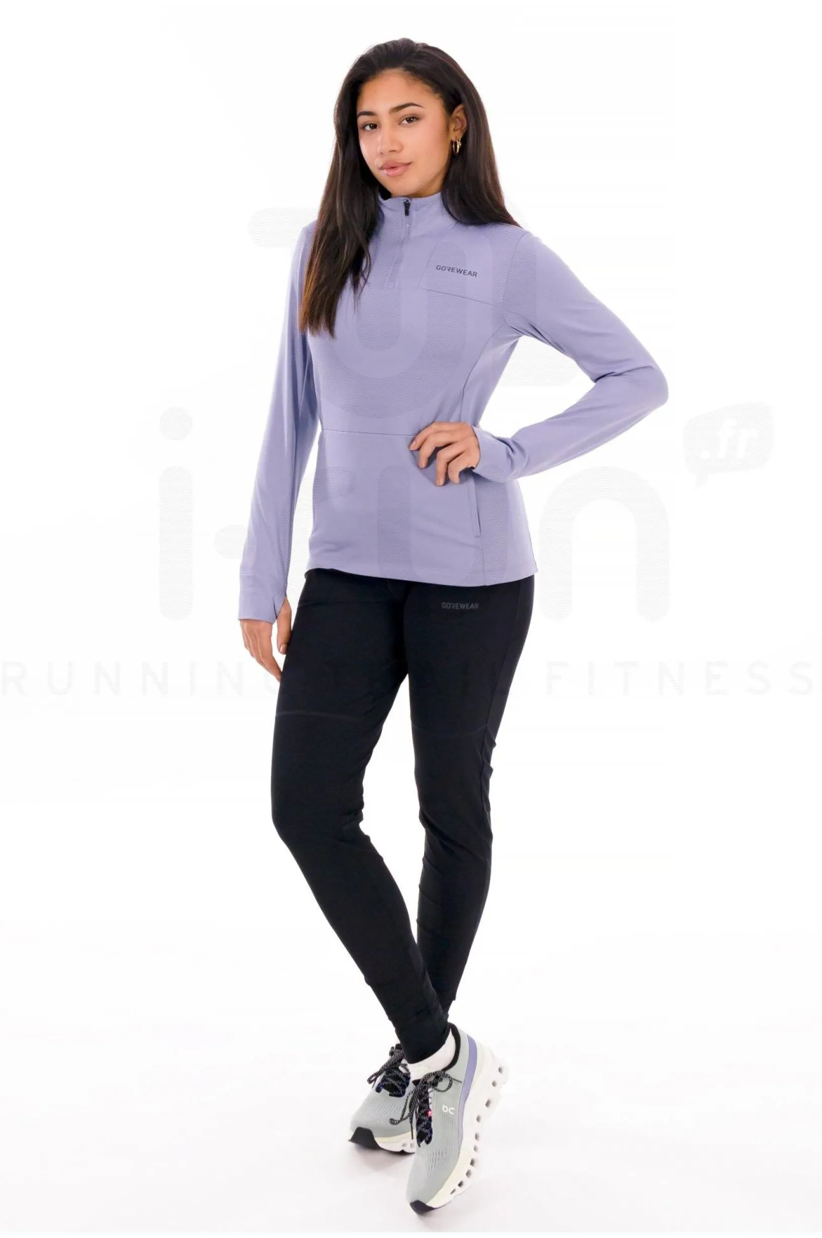 Femme Gorewear Manches Longues^Training Thermo 1/4 Zip femme