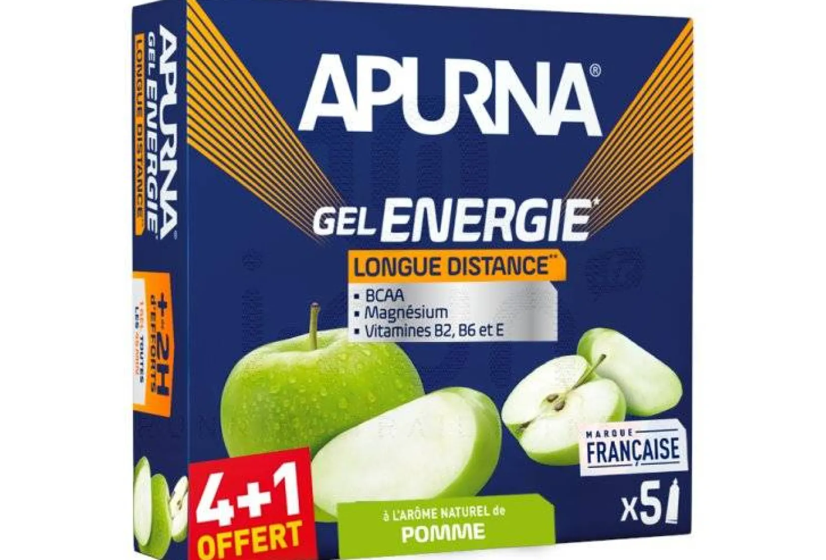 Apurna Gels^Étui gels +2h d'efforts Pomme