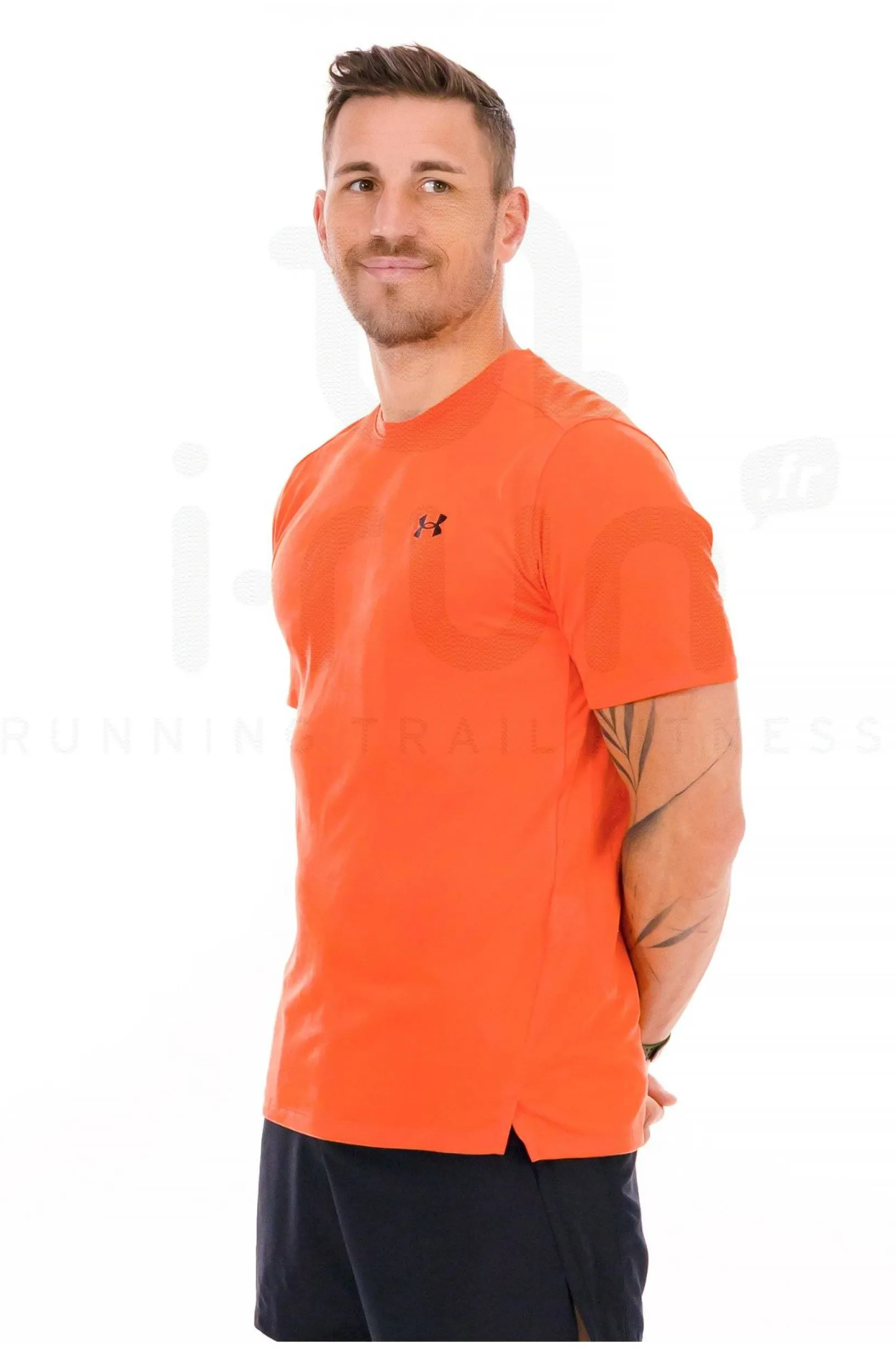 Homme Under Armour Manches Courtes^UA Tech Vent Jacquard