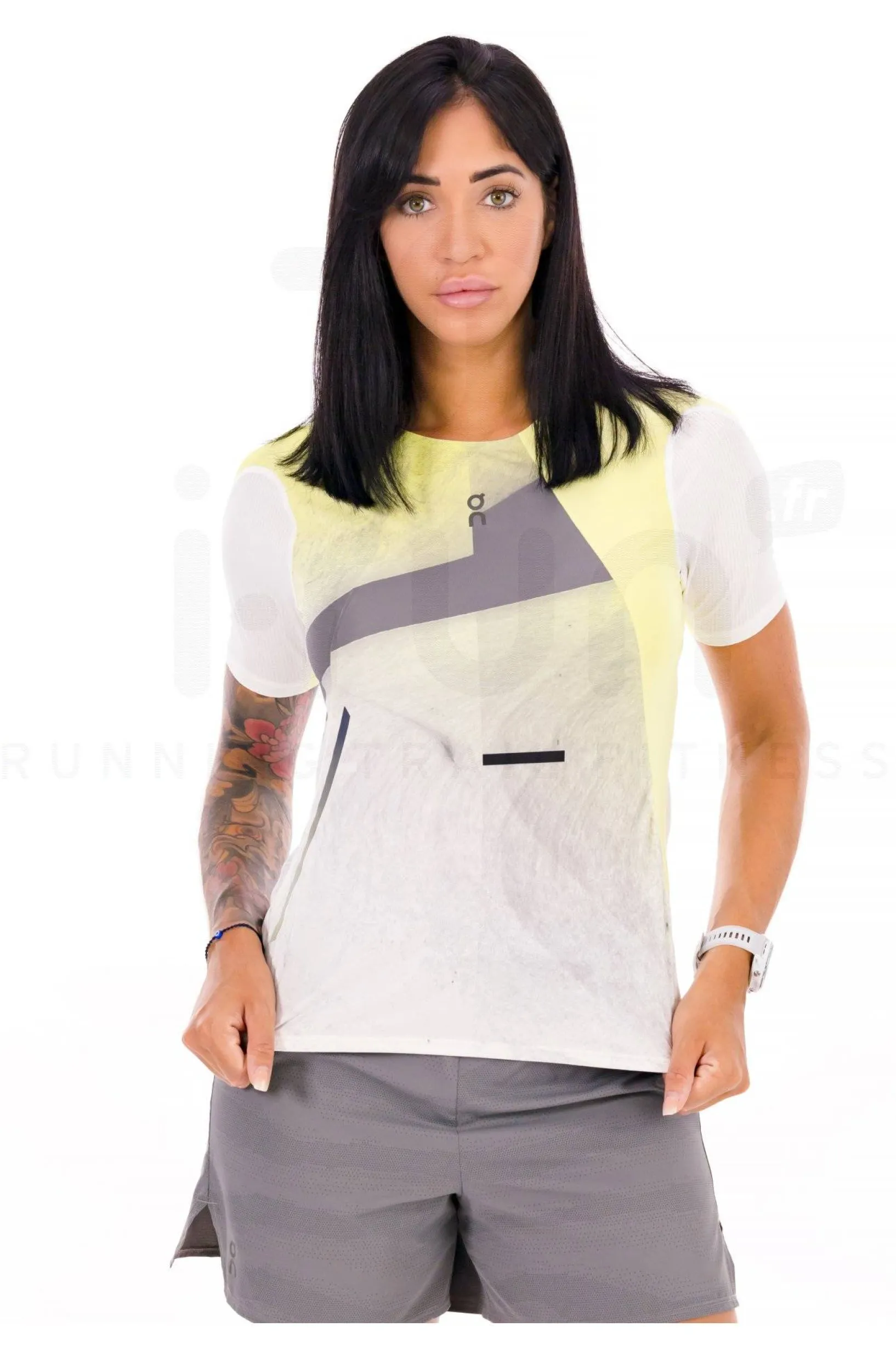 Femme On-Running Manches Courtes^Ultra-T femme
