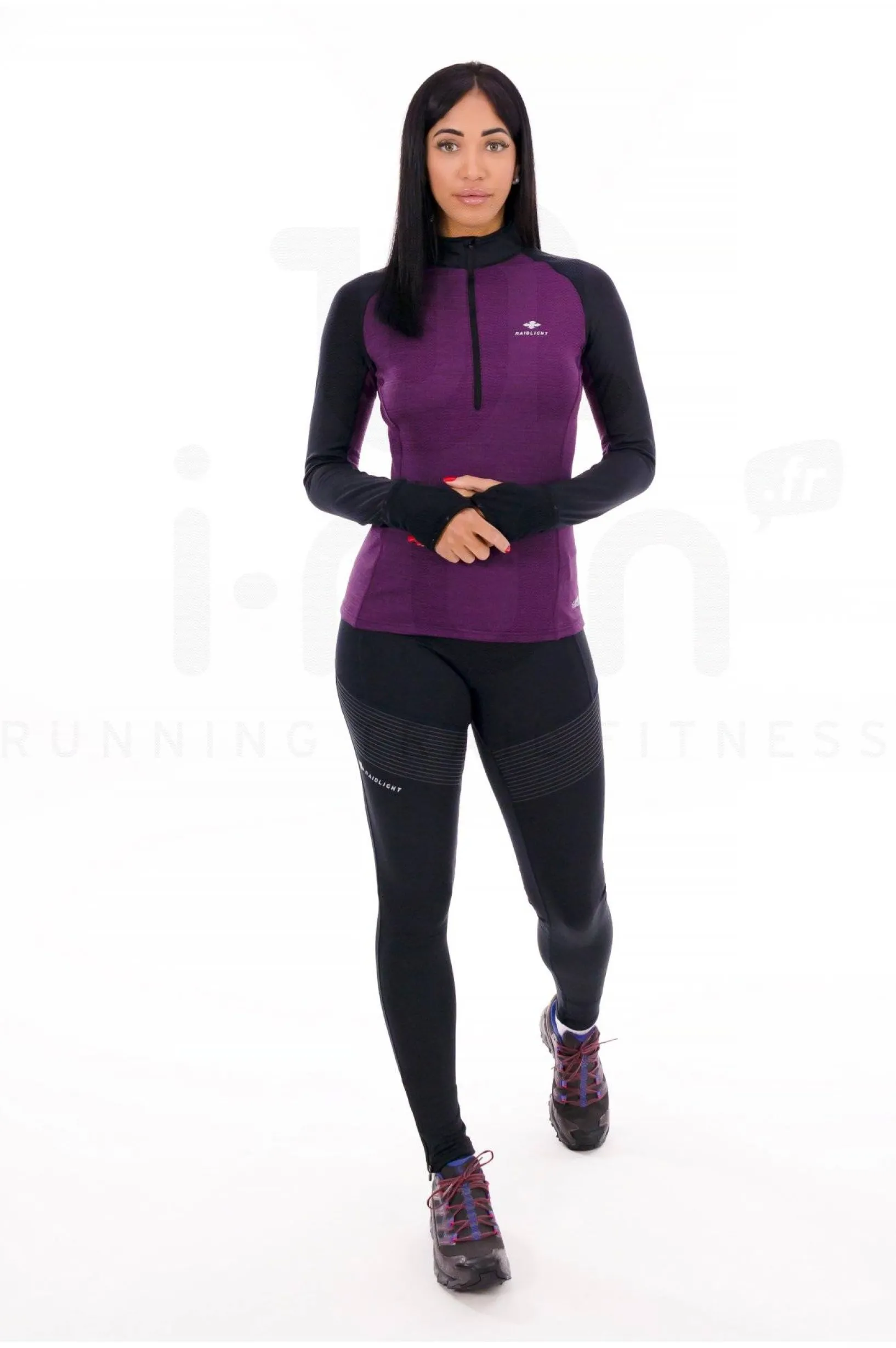 Femme Raidlight Manches Longues^Wintertrail 1/2 Zip femme