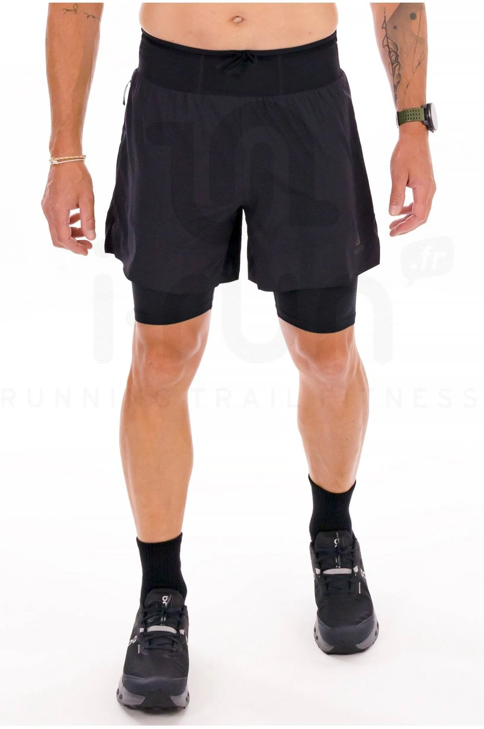 Homme Odlo Shorts / Cuissards^X-Alp Trail 2 en 1 2.0 - 6 INCH