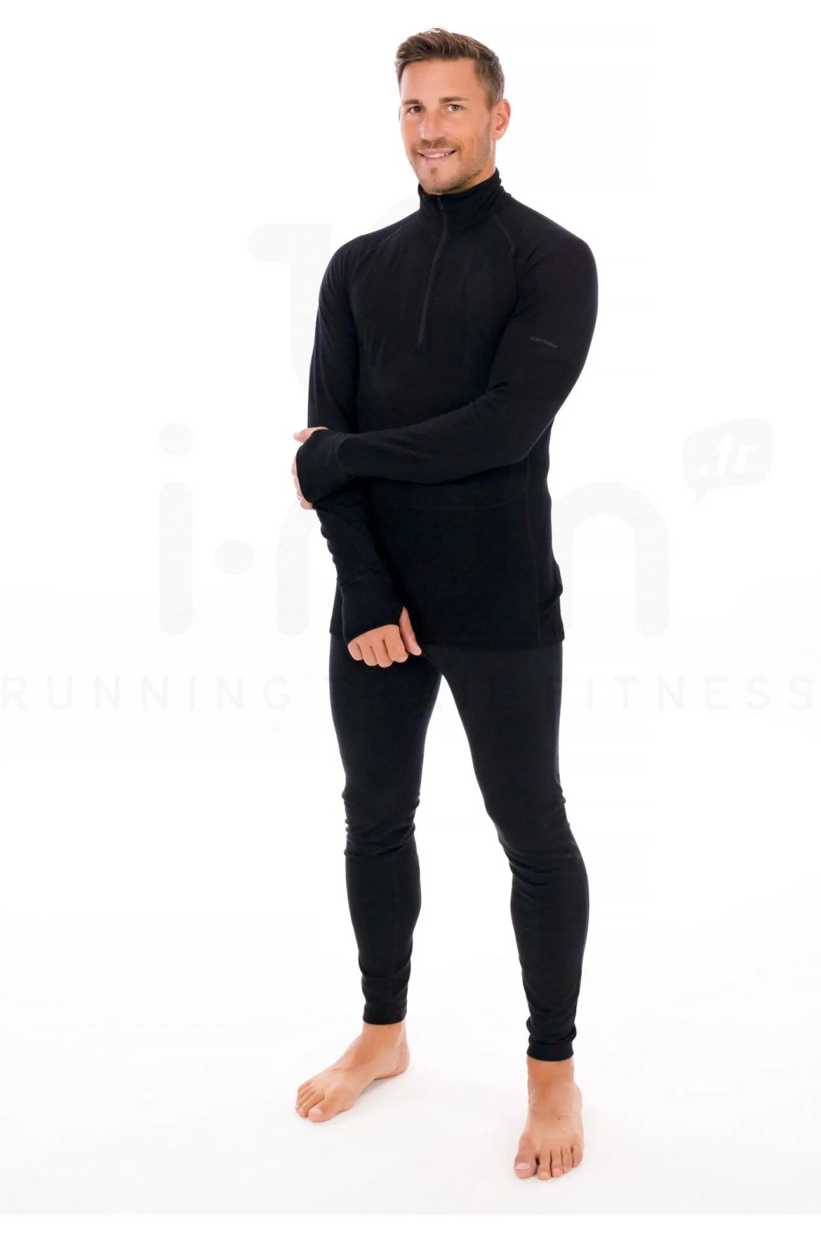 Homme Icebreaker Manches Longues^ZoneKnit Mérinos Half Zip 200